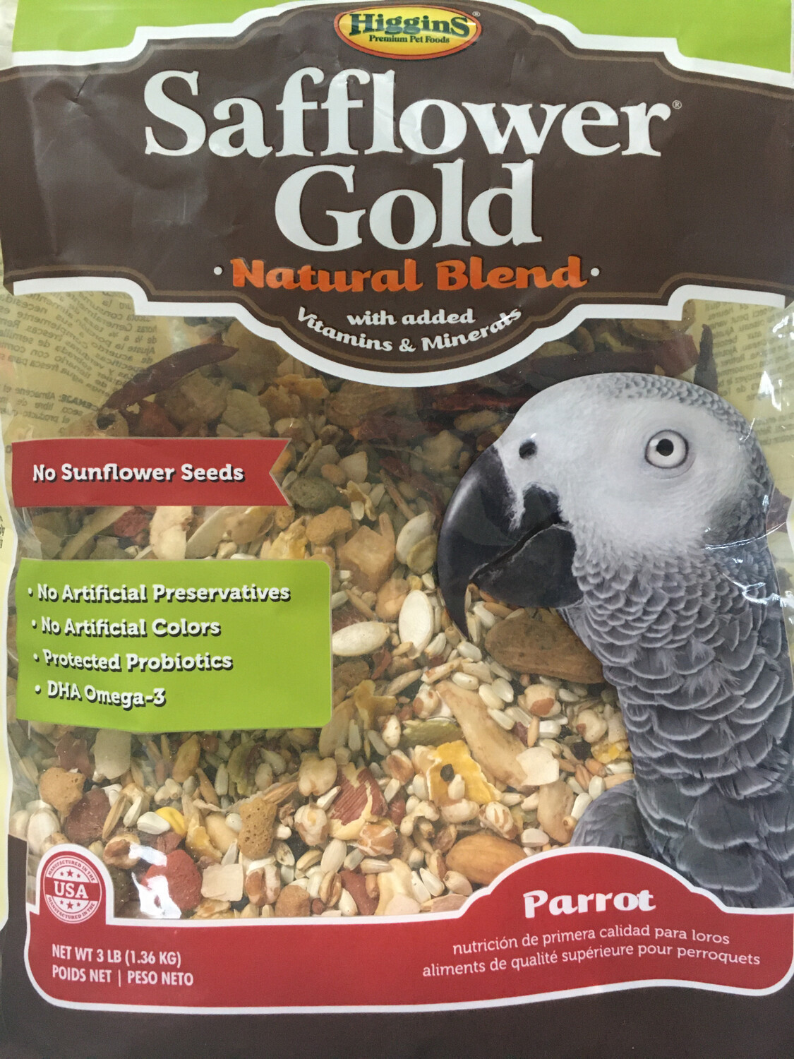 3lb Safflower Gold Parrot
