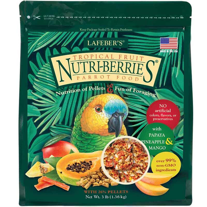 3 Lb Parrot Tropical Fruit Nutri-Berries