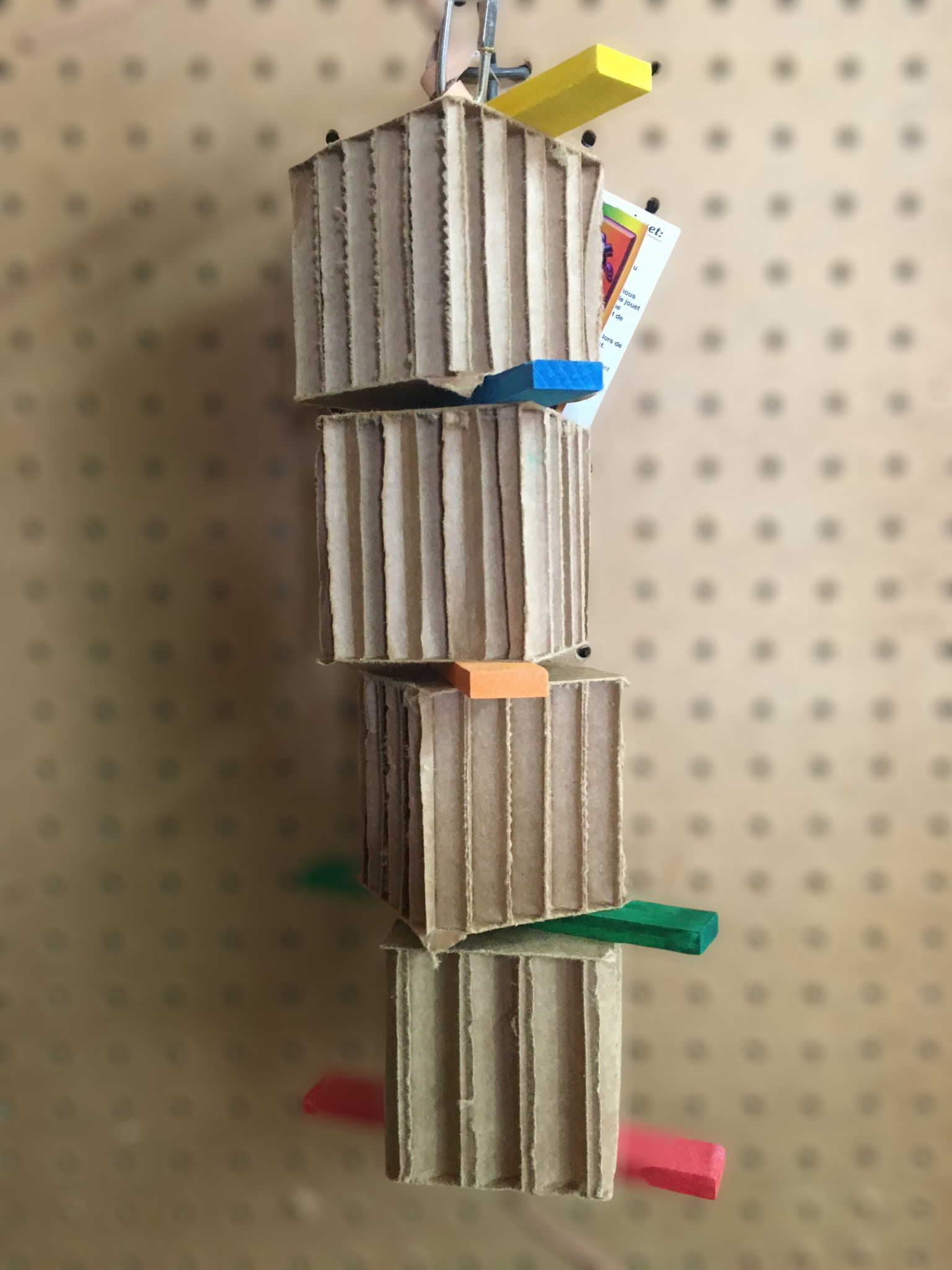 Large Shred X with Leather