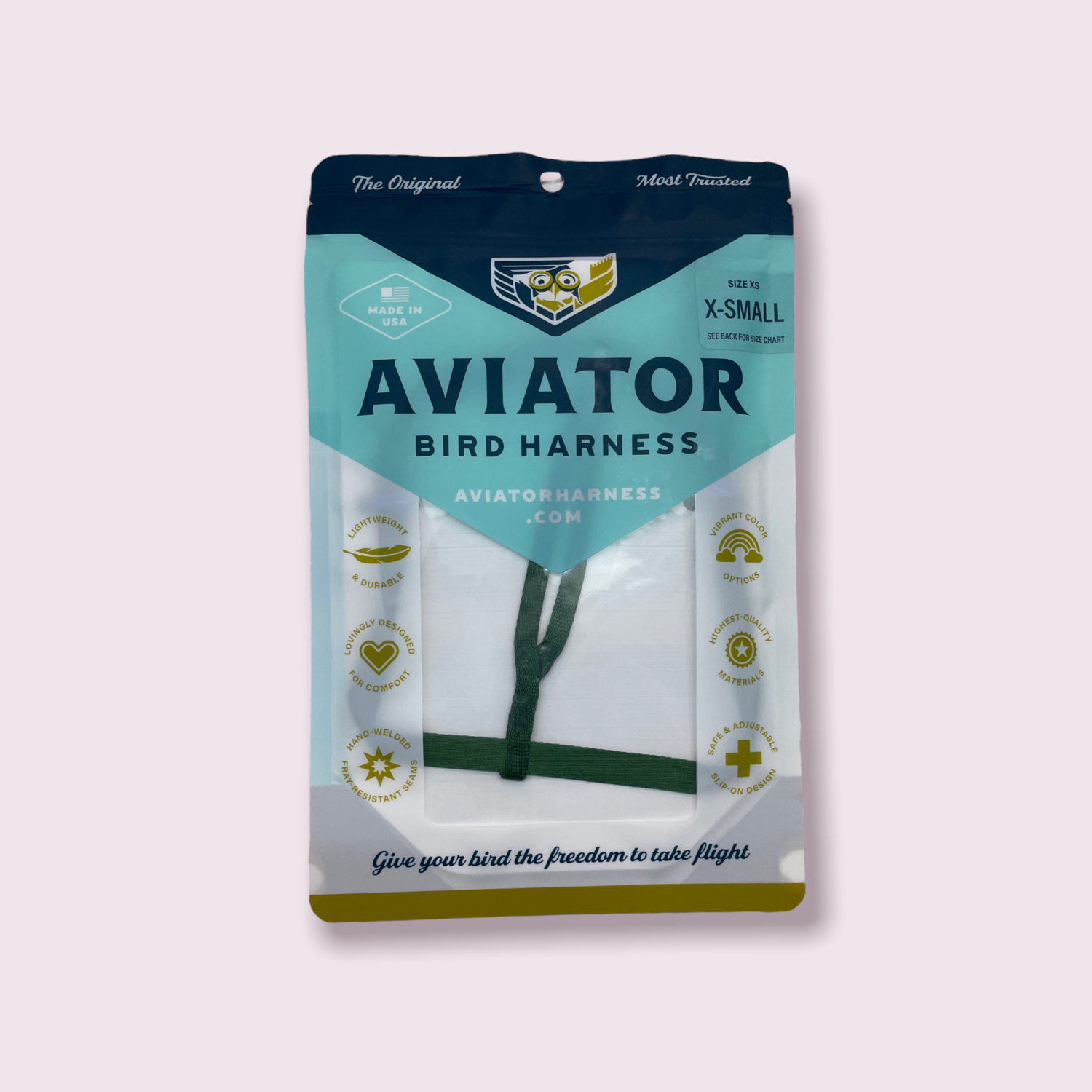 X-small Aviator Harness (Green)