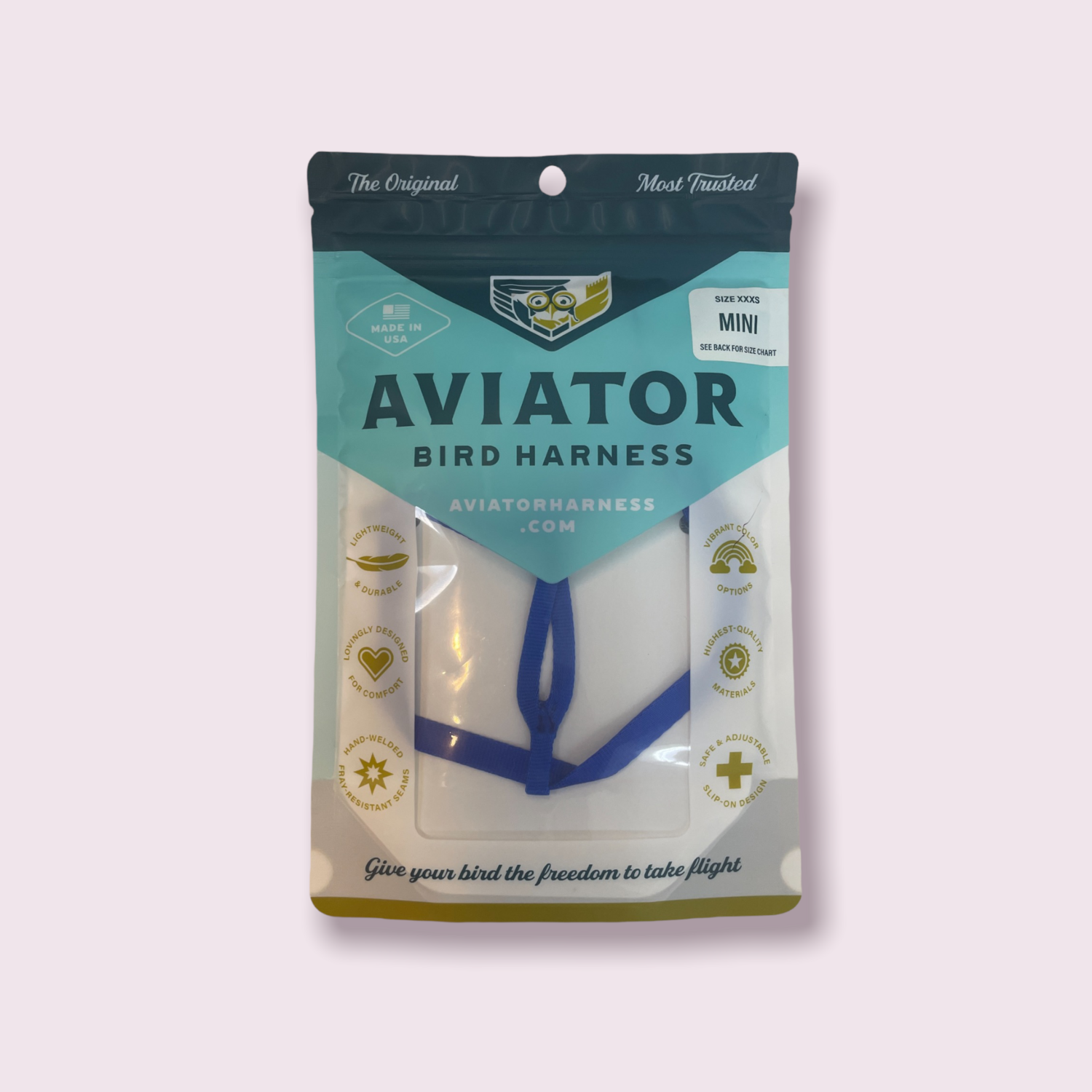 Mini Aviator Harness (Blue) Mini Aviator Harness (Blue)
