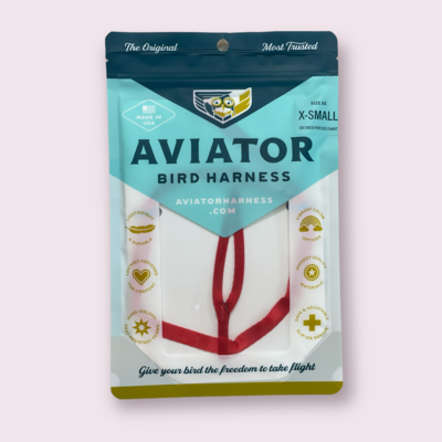 X-small  Aviator Harness (Red)