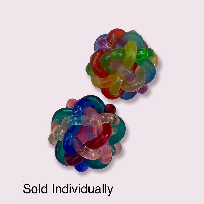 Rainbow Jelly Ball 1.5" Bird Toy
