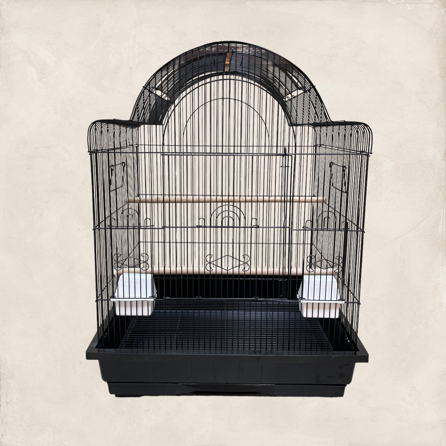 Victorian Open Top Cockatiel Cage (Black)