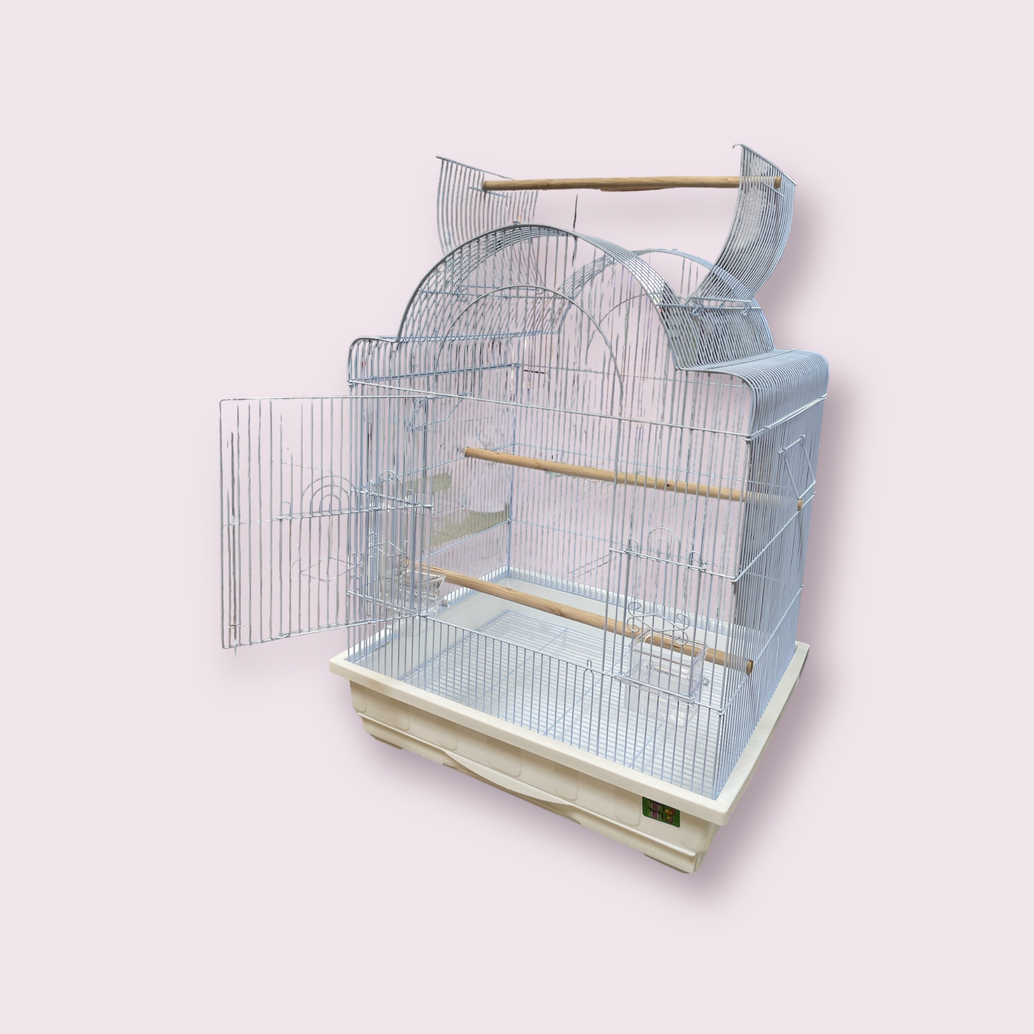 Victorian Open Top Cockatiel Cage (Ivory)