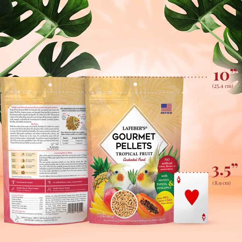 1.25lb Cockatiel Tropical Fruit Pellets