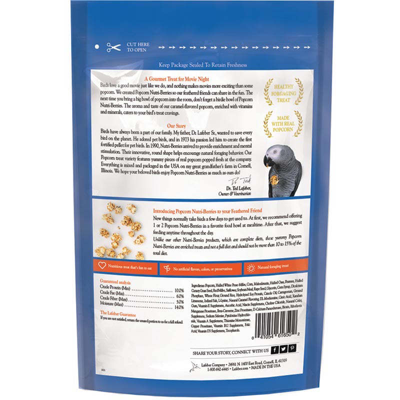 4 oz Parrot Popcorn Nutri-Berries