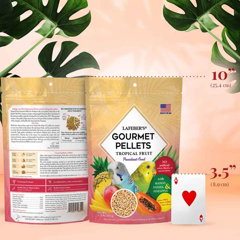 1.25lb Parakeet Tropical Fruit Pellets