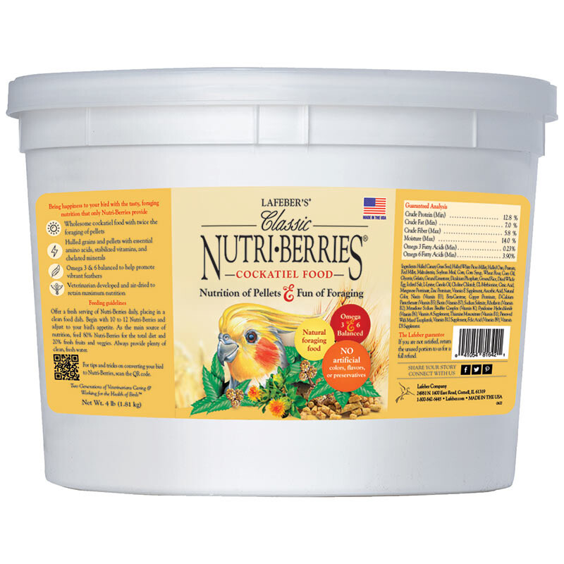 4 Lb Cockatiel Nutri-Berries Classic