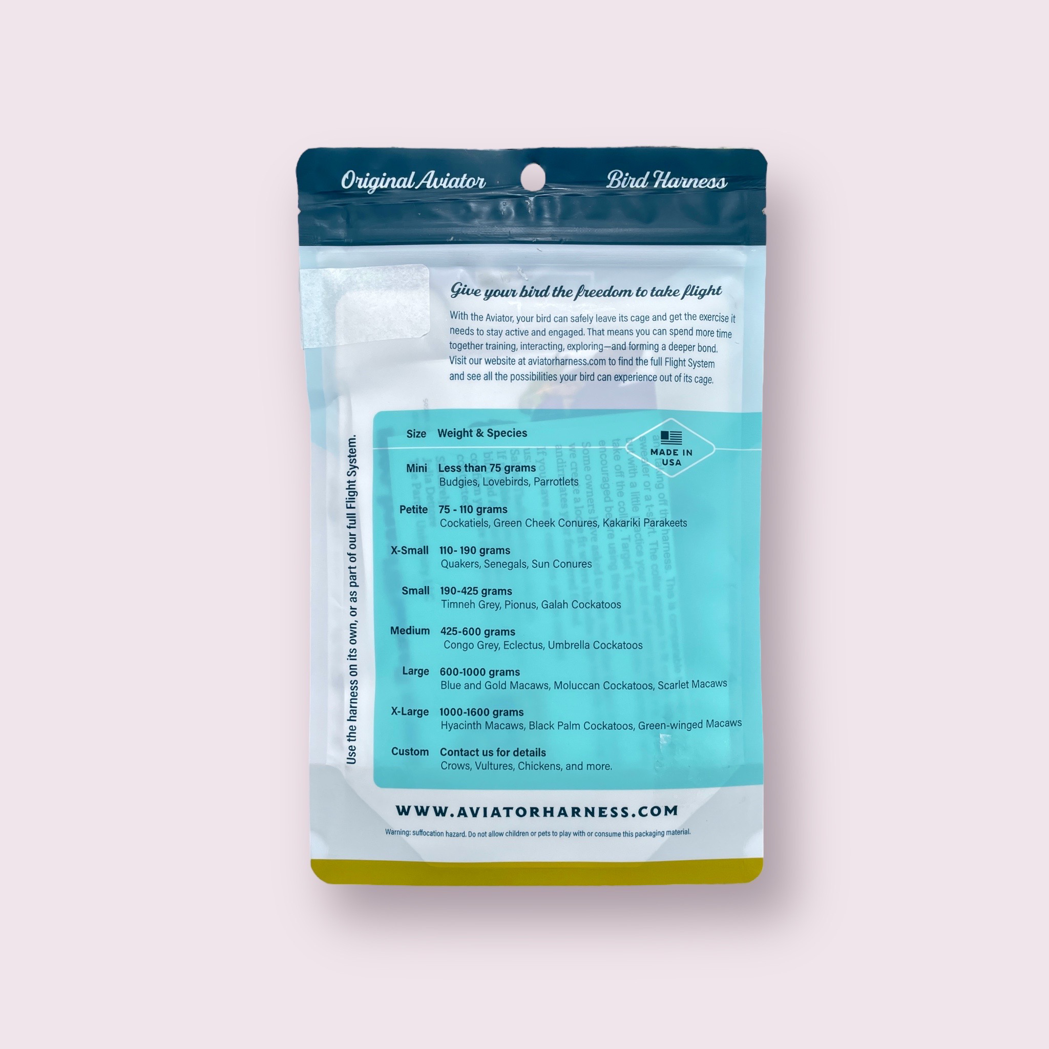 X-small Aviator Harness (Green)