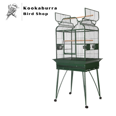 B-2217 Green Victorian Open Top Cage