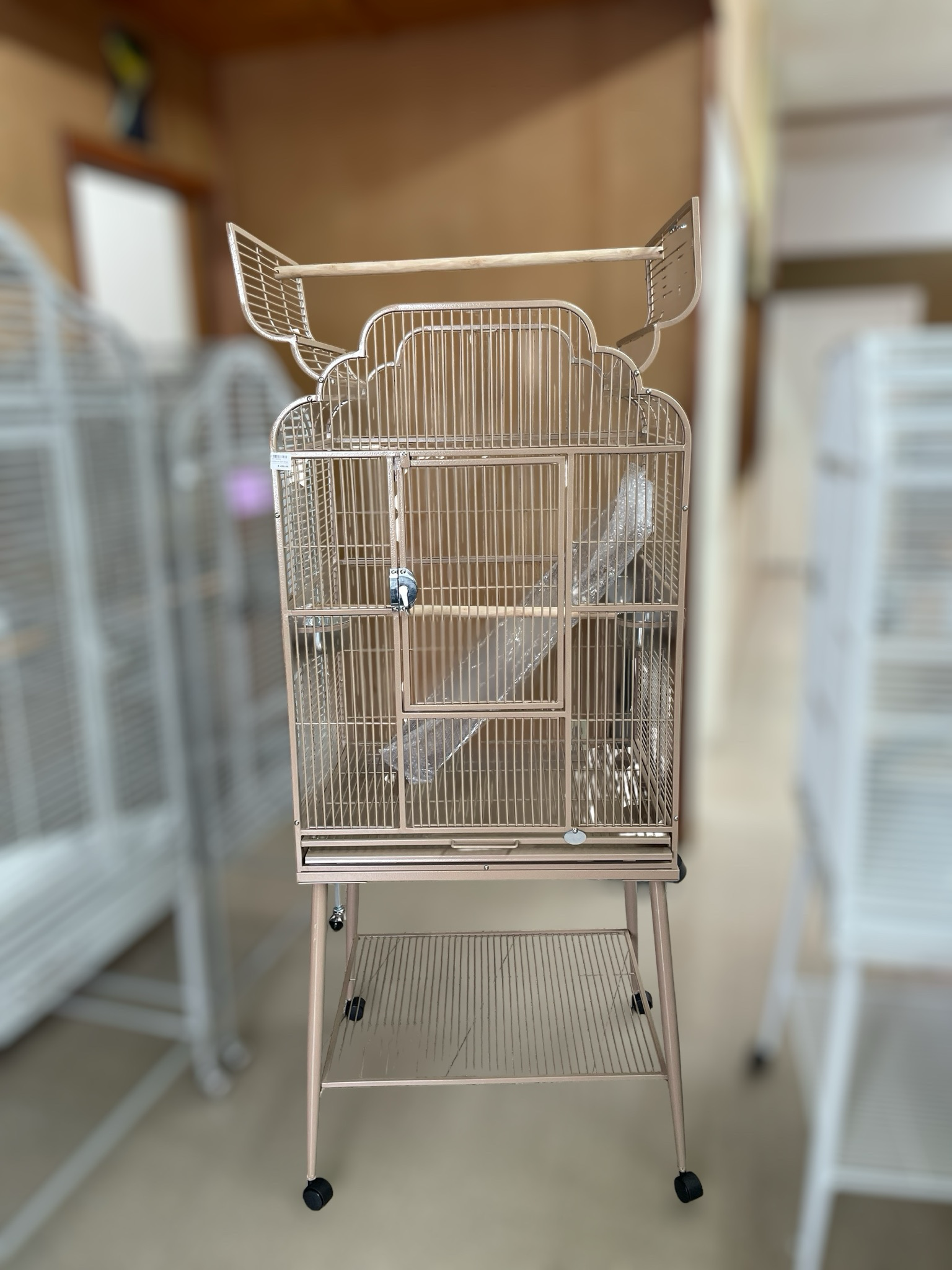 B-2620 Sandstone Victorian Open Top Cage