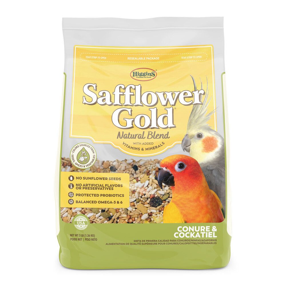 3lb Safflower Gold Conure/Cockatiel