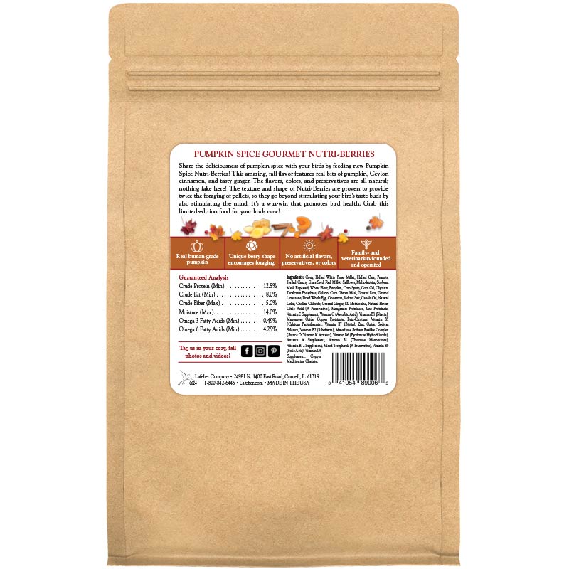 10oz Parrot Pumpkin Spice Nutri-Berries