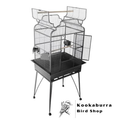 B-2217 Platinum Victorian Open Top Cage B-2217 Platinum Victorian Open Top Cage