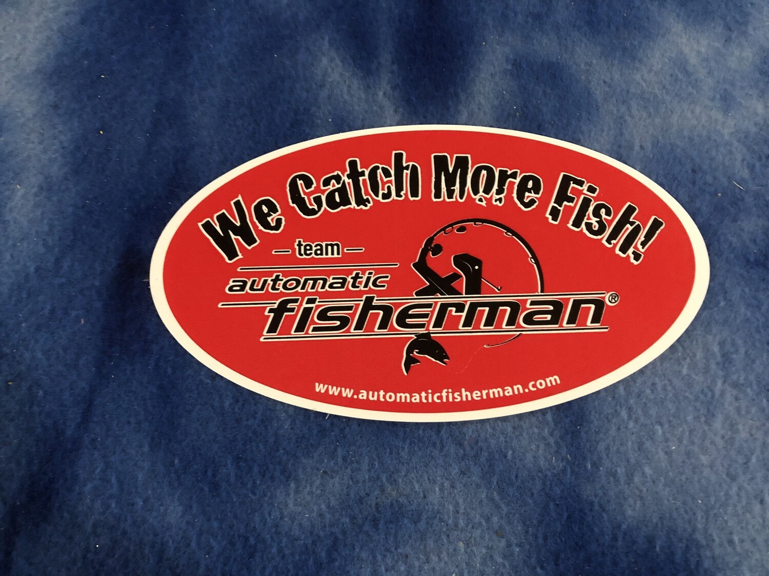 automatic fisherman sticker