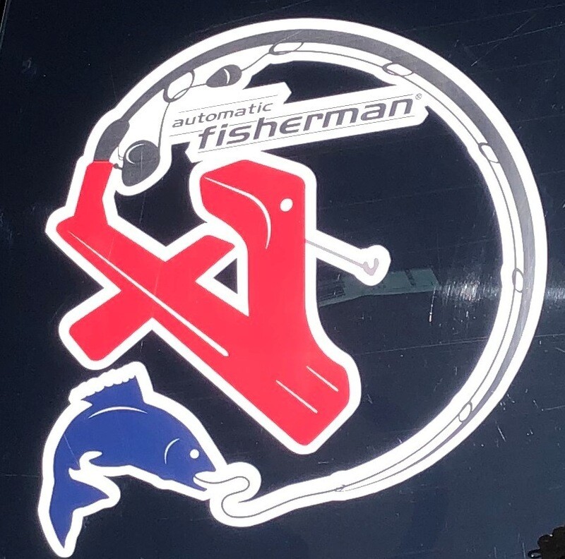 Automatic Fisherman 10"X10" Truck Sticker






