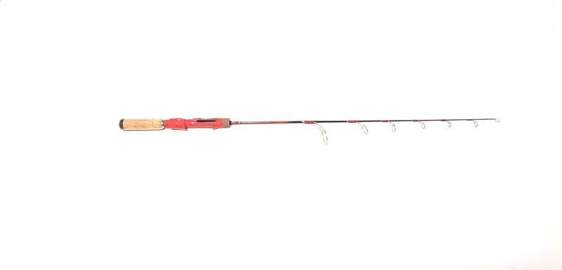 AF 33" (Red) Cork Handle Rod in full view 