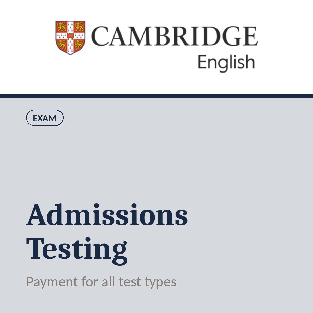 Cambridge Admission Testing