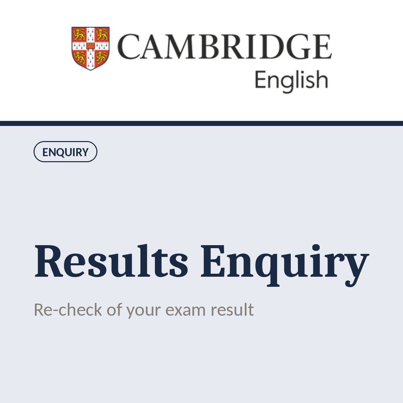 Cambridge Results Enquiry