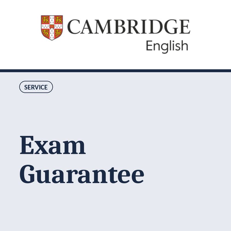 Cambridge exam guarantee fee