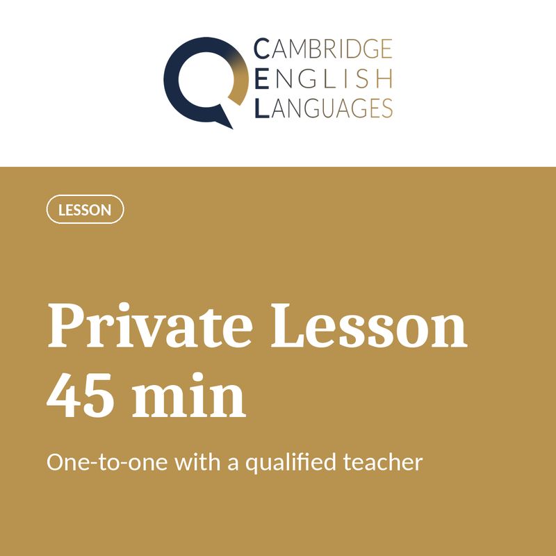 Cambridge English Private Lesson 45 minutes
