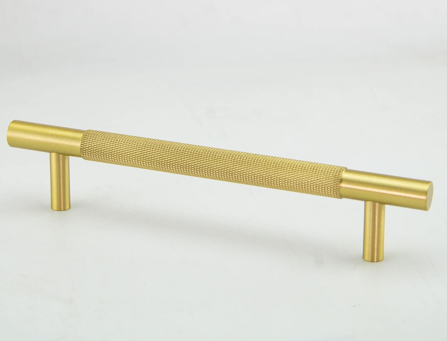Knurled Texture Brass Kitchen Cabinet Handle by Craftacks India
