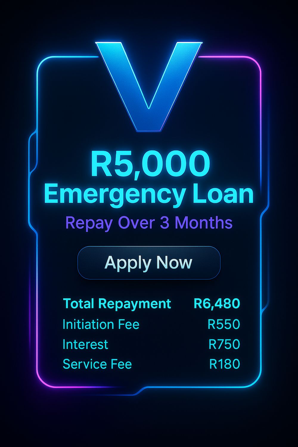 R5,000 Emergency Loan – 90 Days