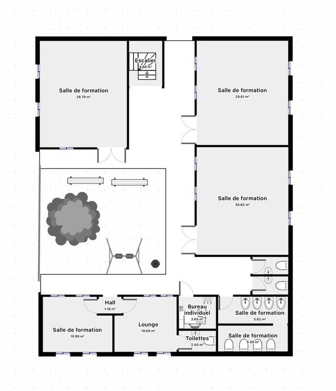 plan d&#39;école 2D