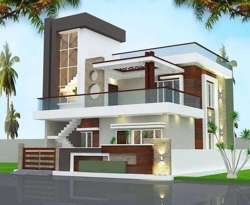 plan de maison haut standing 3D