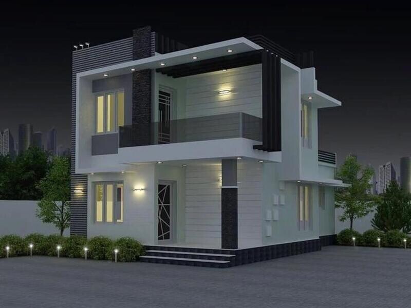 plan de maison haut standing en 3D