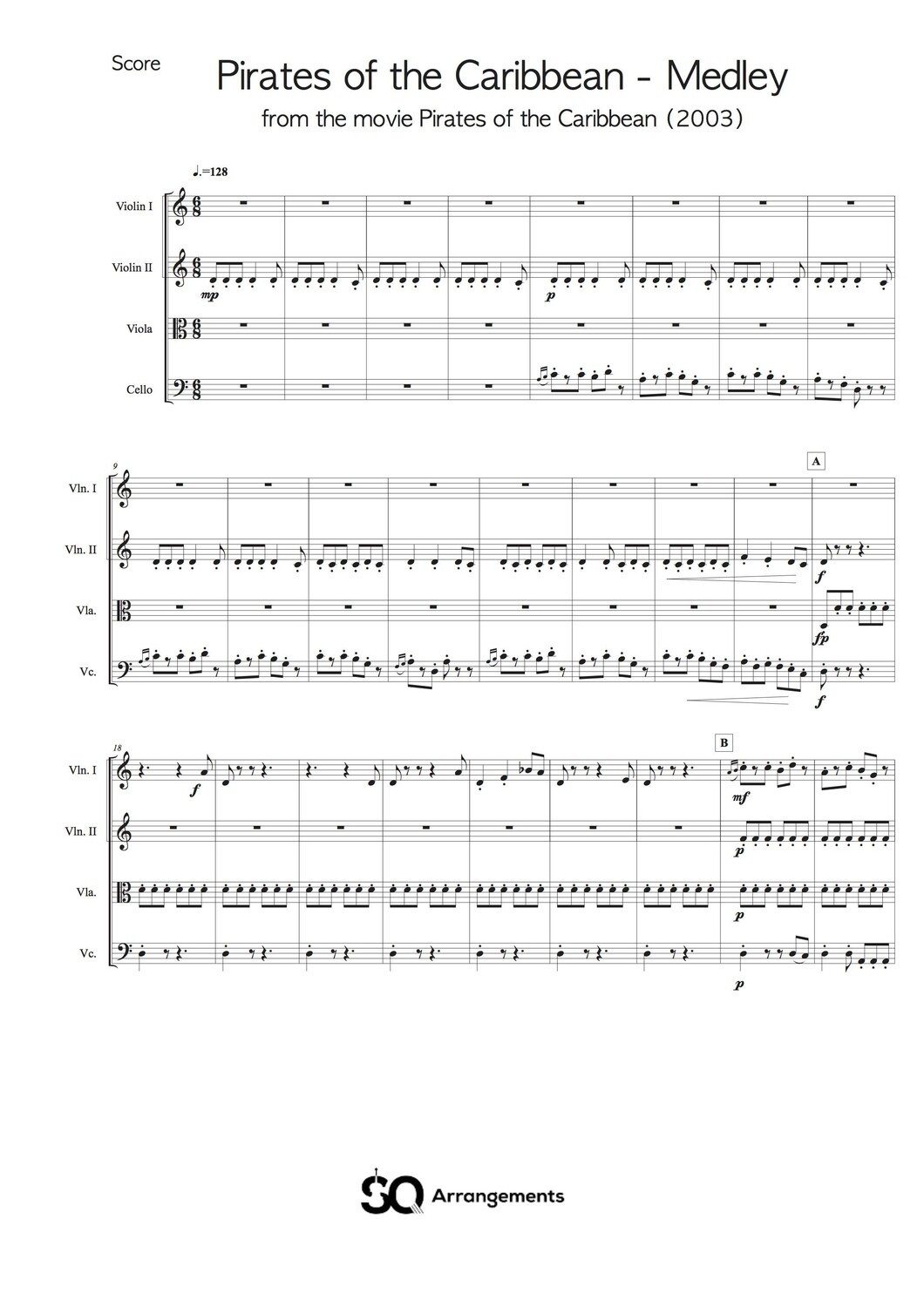 Pirates of the Caribbean - Medley