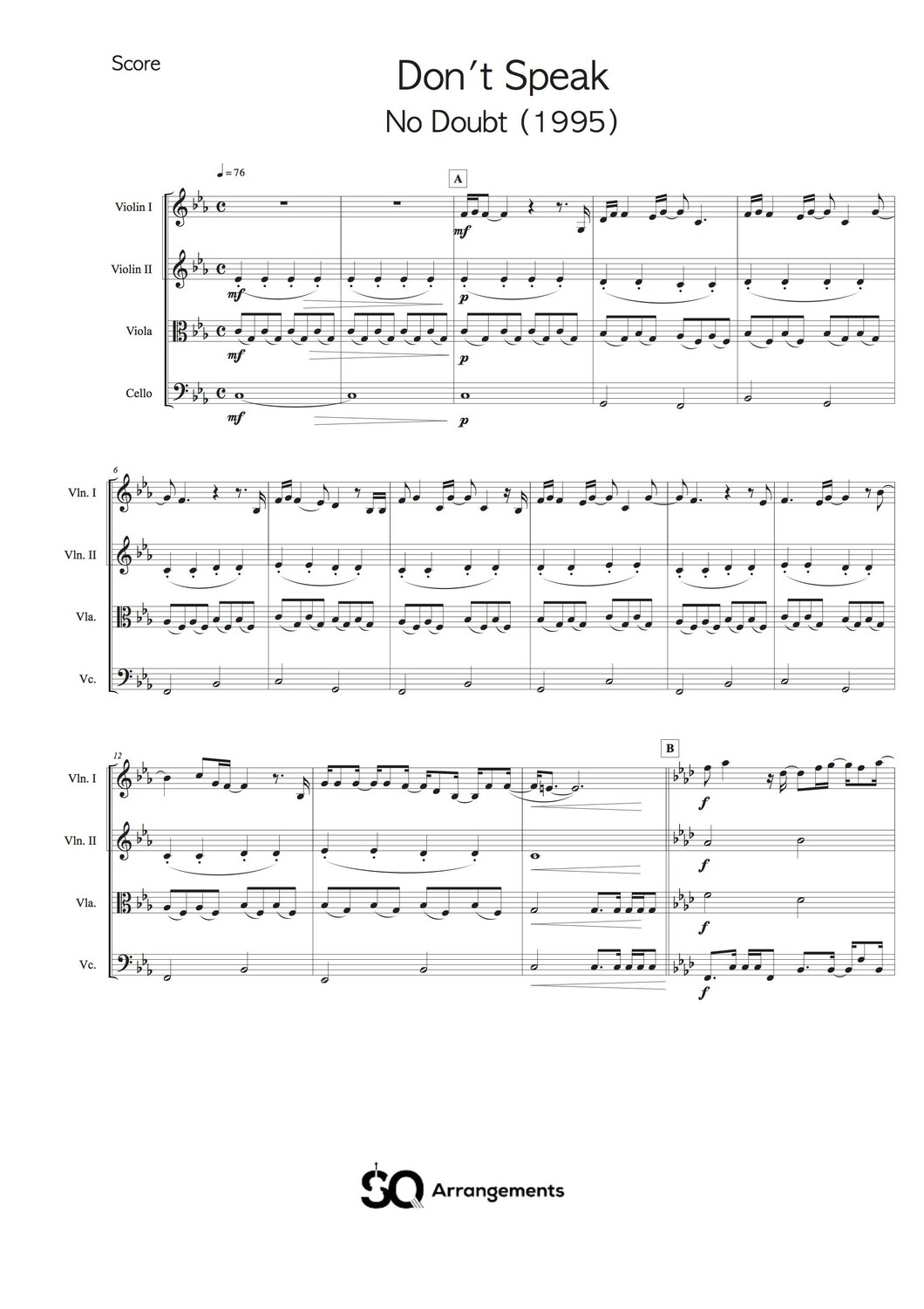 Don&#39;t Speak - No Doubt