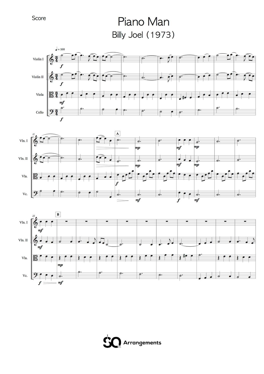 Piano Man - Billy Joel