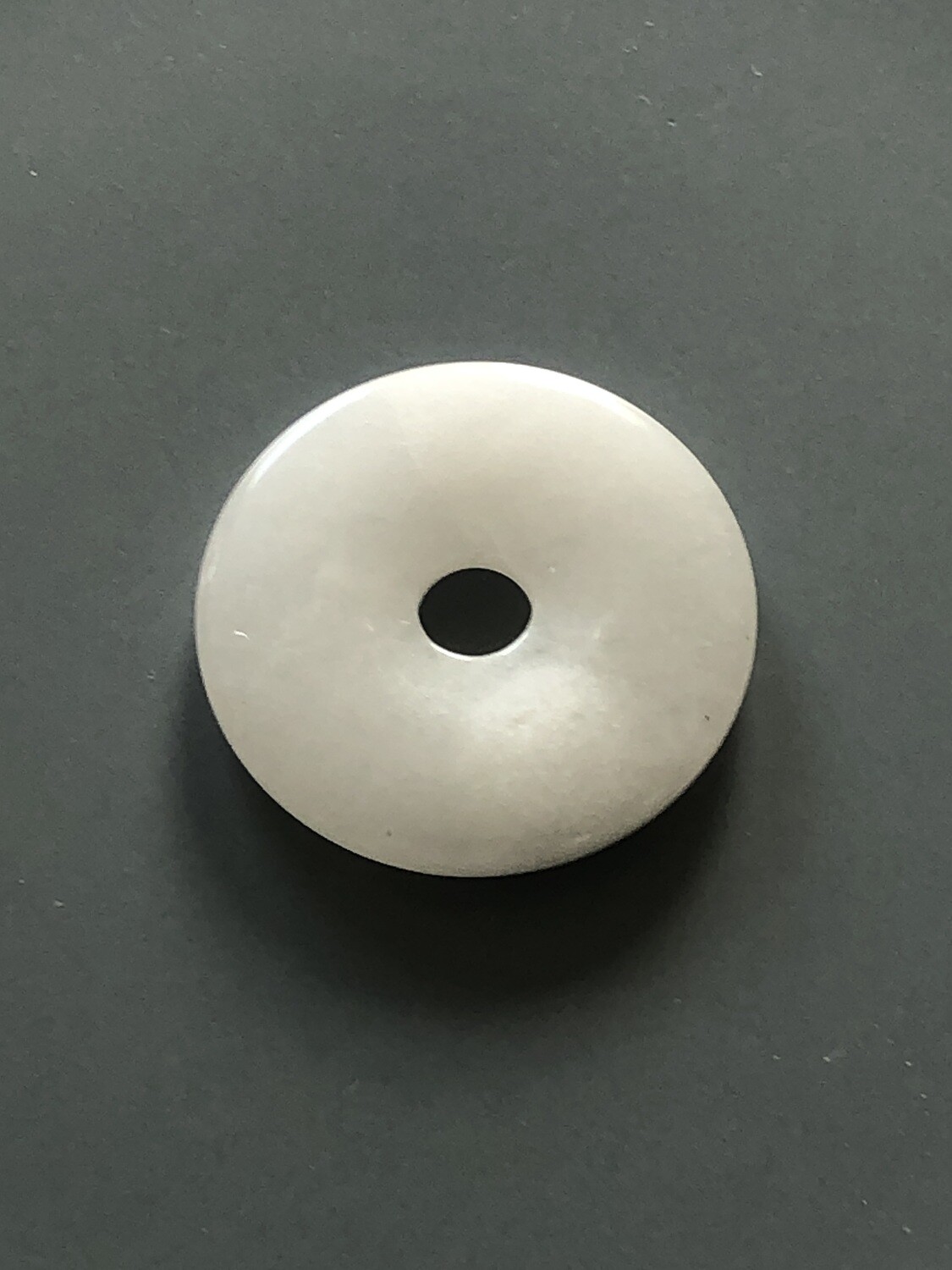 Donut de jade blanc