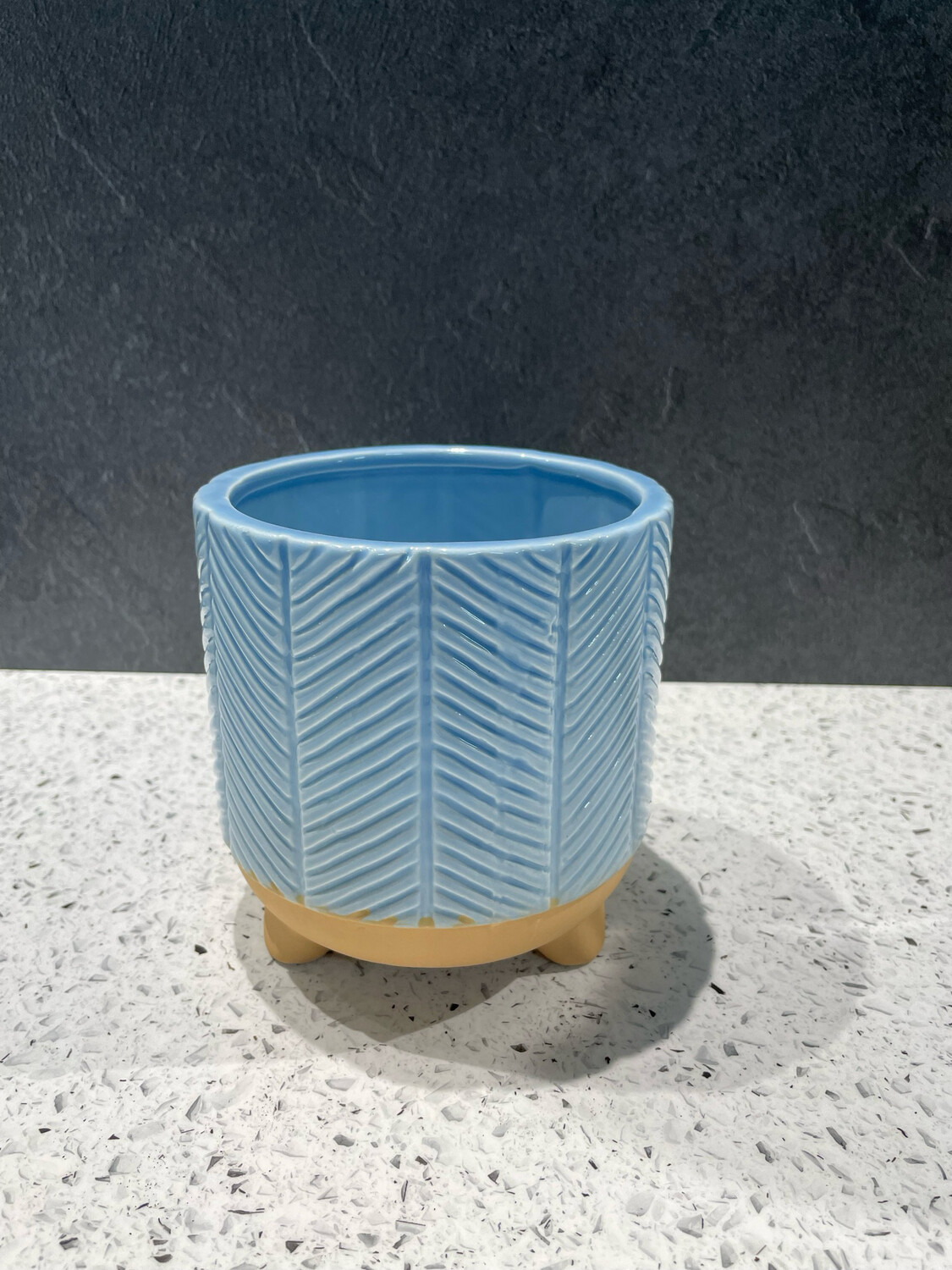 Zari Small Planter Dusty Blue - 14cm H x 13cm W