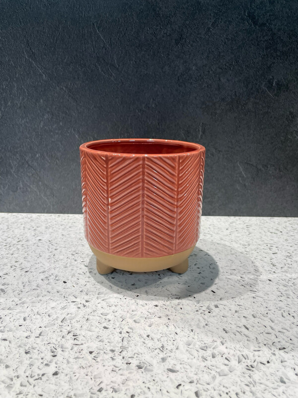 Zari Small Planter Terracotta - 14cm H x 13cm W Zari Small Planter Terracotta - 14cm H x 13cm W