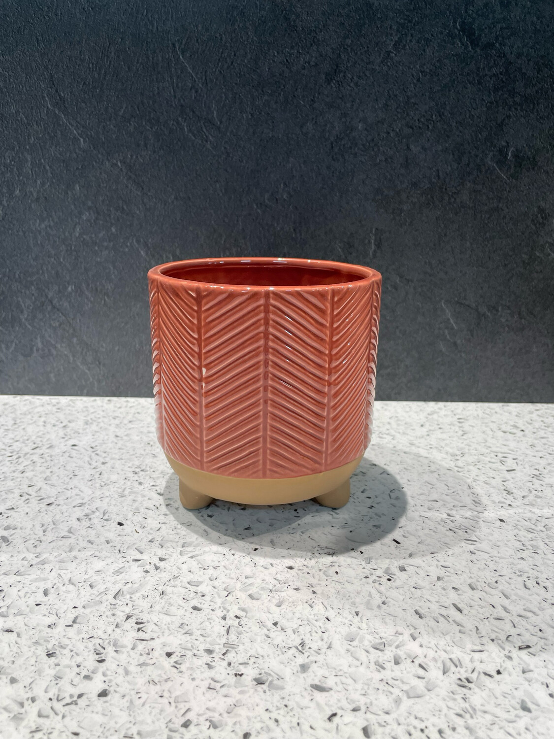 Zari Small Planter Terracotta - 14cm H x 13cm W
