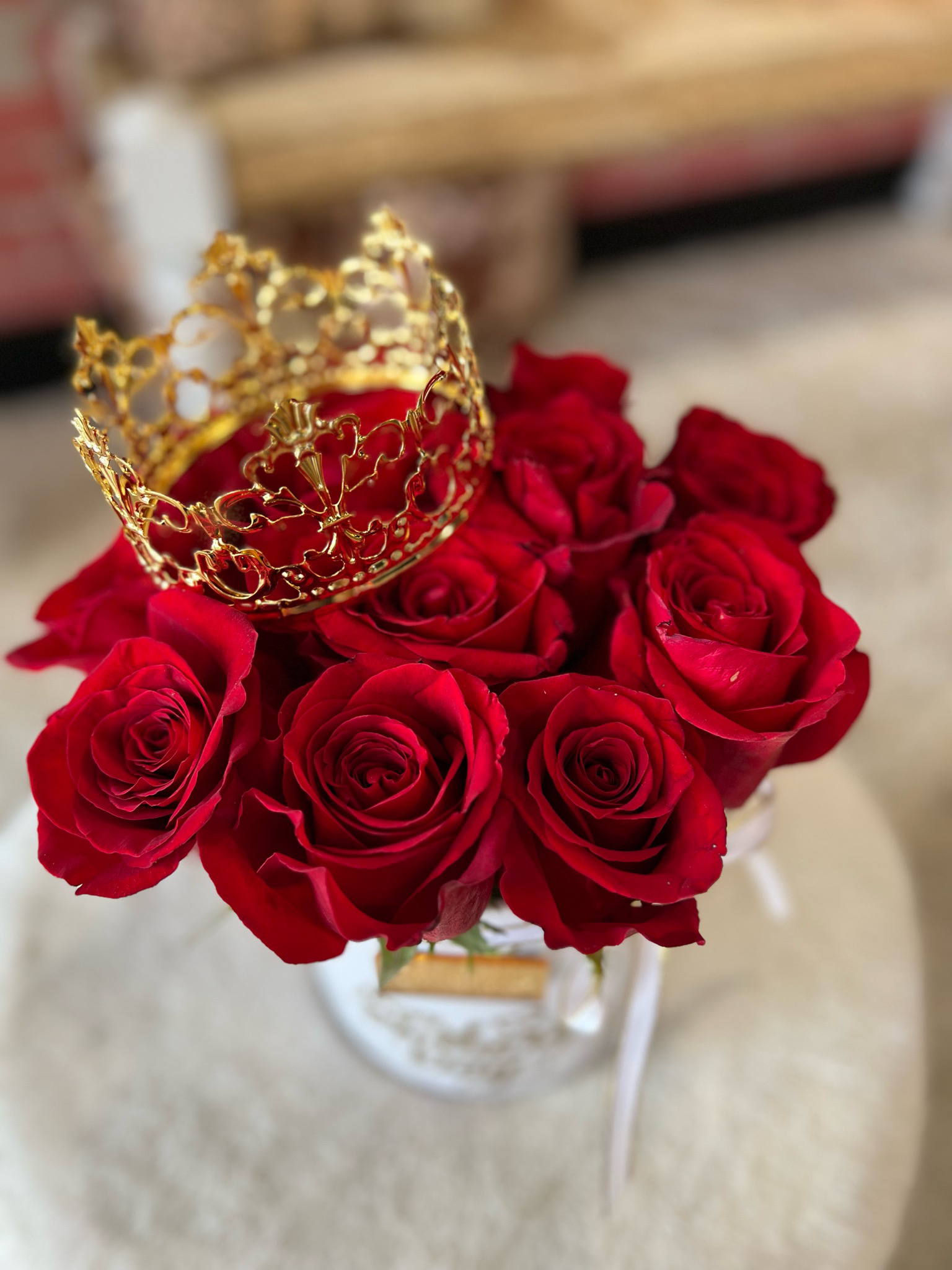 One Dozen Princess Crown Roses