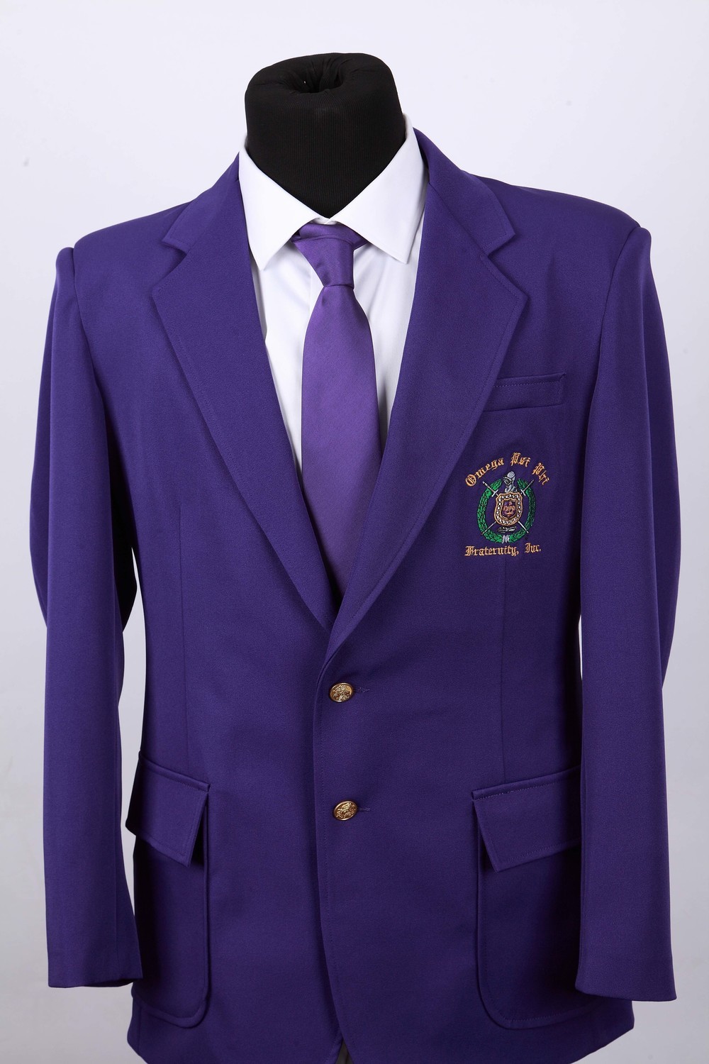 Purple Omega Blazer + Purple Necktie: 100% Polyester
