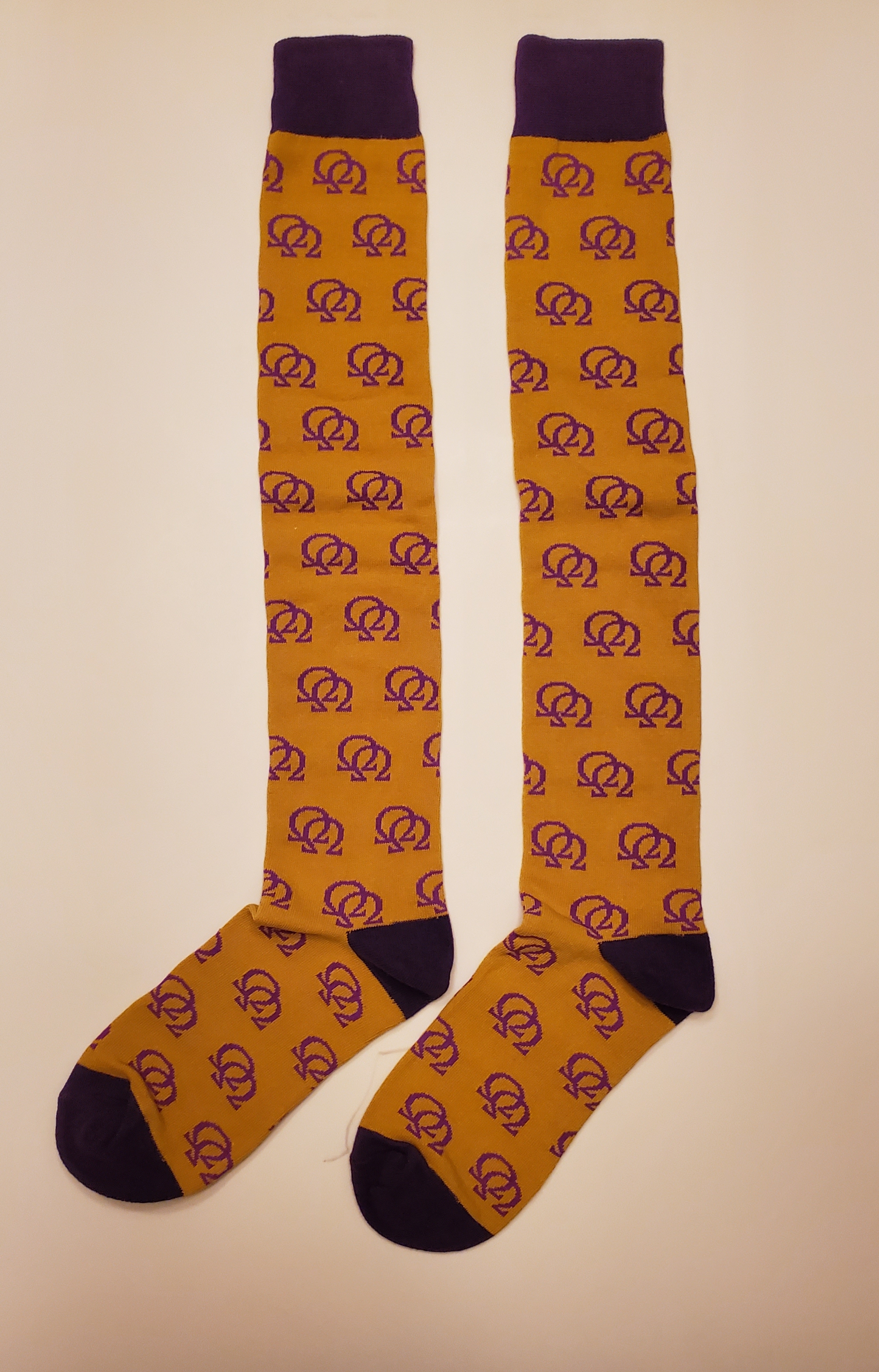 Old Gold Double Omega Knee High Socks - 20" Inches High
VERY LIMITED QUANTITY!!!! OGKHS001