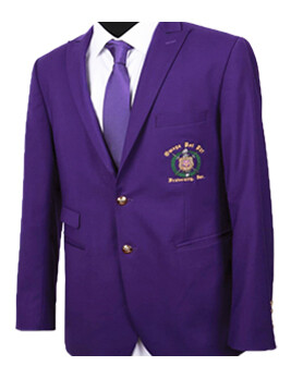 Purple Omega Blazer (100% Wool -Super 180) + Purple Necktie - Sizes 32-64