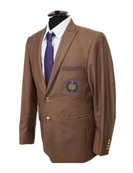 Old Gold Omega Blazer Woolblend + Purple Necktie - Sizes 32-64