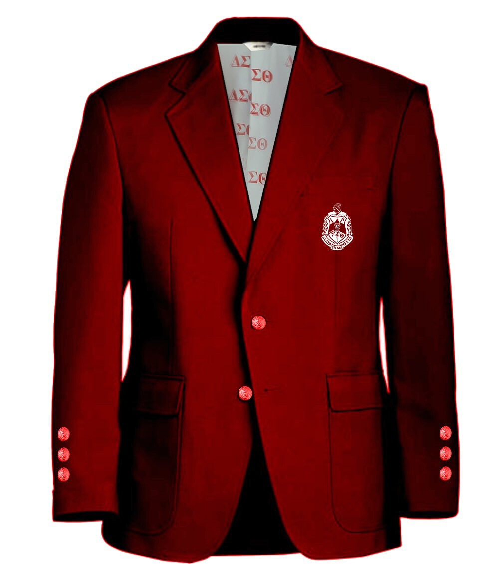 Crimson Delta Blazer (100% Wool -Super 180) Sizes 28-50