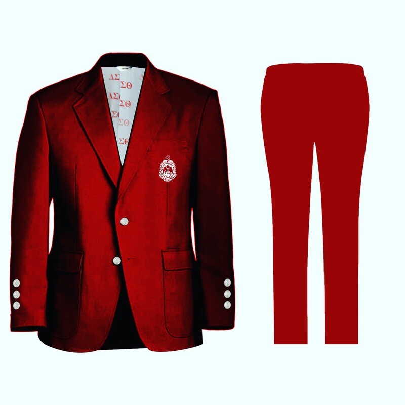 Crimson Delta Suit (100% Wool -Super 180) Sizes 28-50