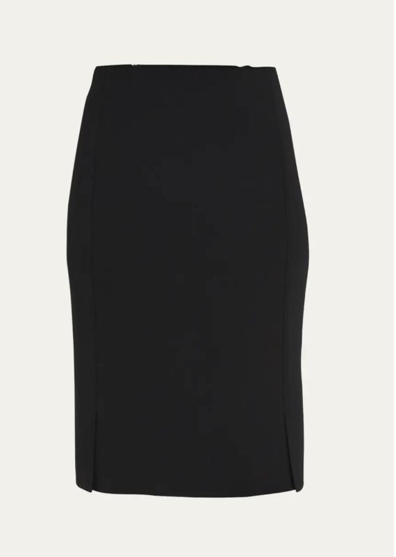 Black Skirt  (100% Wool Super 180) - Waist Sizes 22-50