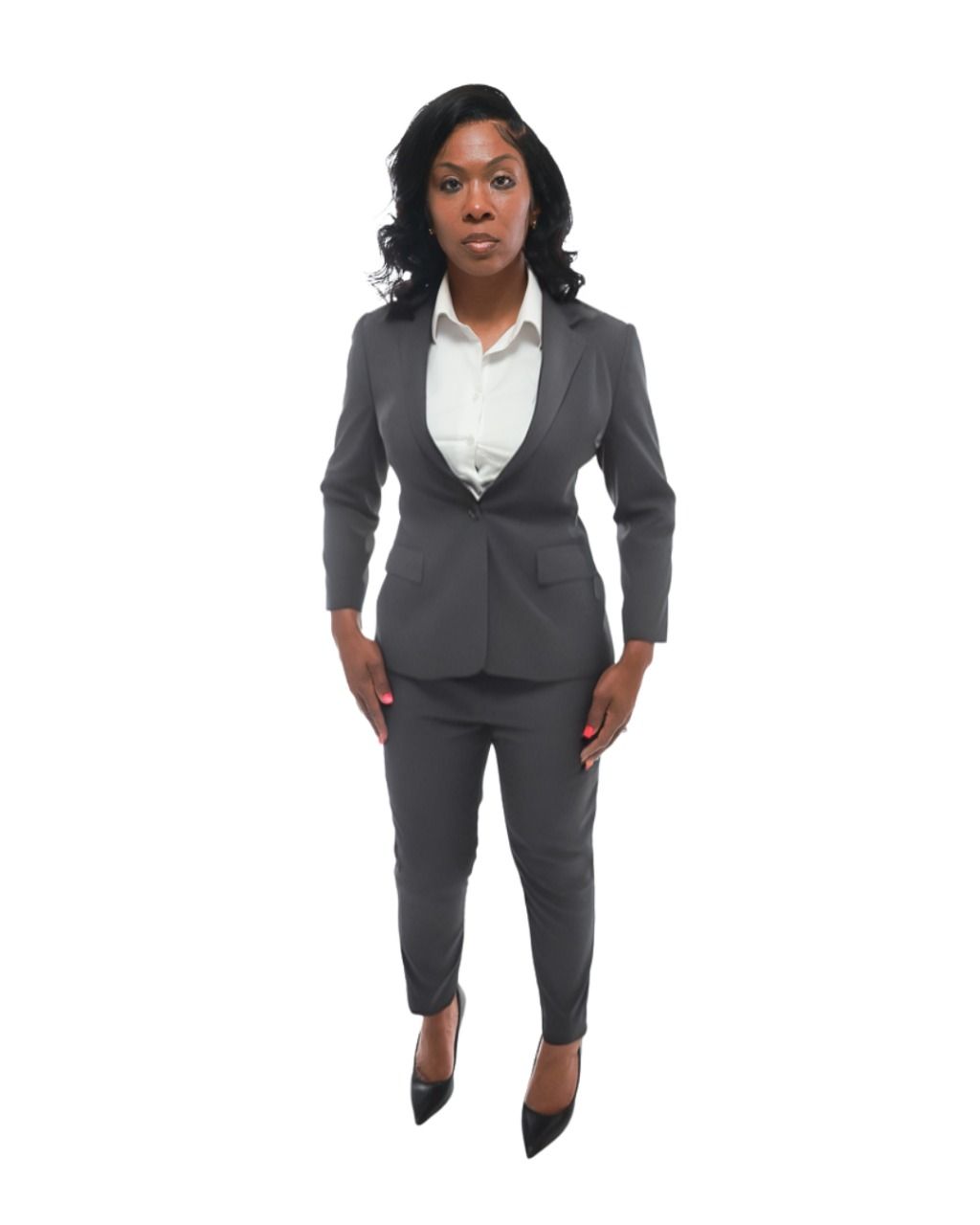 Smoke Gray (100% Wool Super 180 + Complementary MTM White Shirt) Sizes 28-50