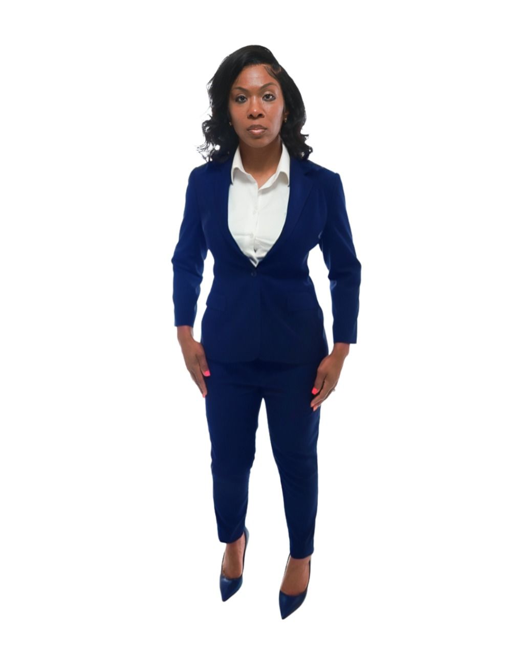 Navy Blue (100% Wool Super 180 + Complementary MTM White Shirt) Sizes 28-50