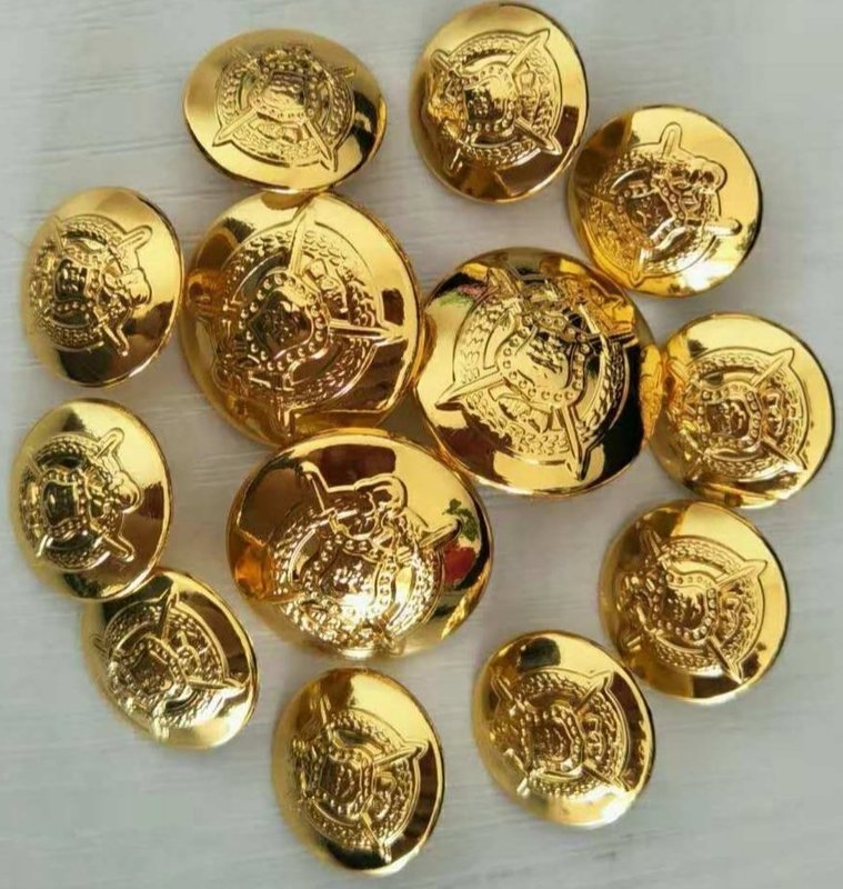 Embossed Omega Buttons Set