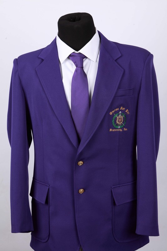 Purple Omega Blazer + Purple Necktie: 100% Polyester Purple Omega Blazer + Purple Necktie: 100% Polyester